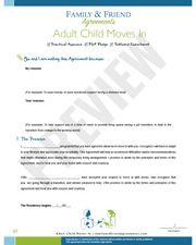 Adult Child Moves In first agreement page preview.