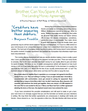 Borrowing Money agreement first page preview.