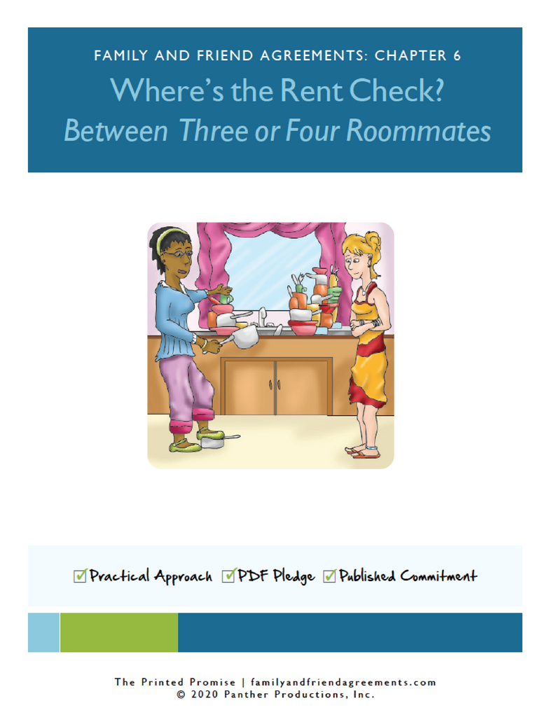 Roommate agreement cover artwork preview.
