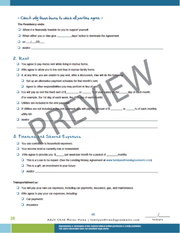 Adult Child Moves Home agreement checklist preview.