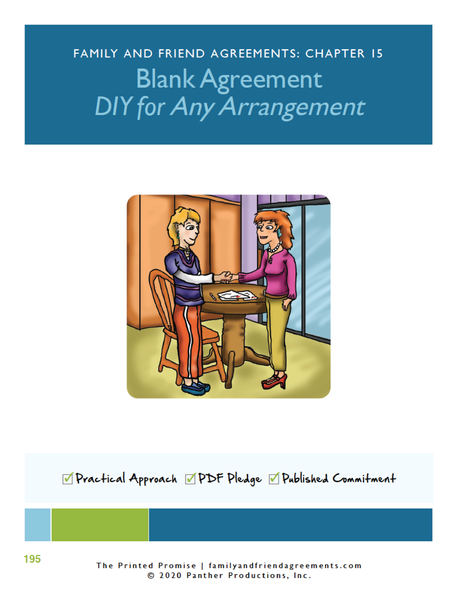Blank Agreement for any arrangement cover art preview.